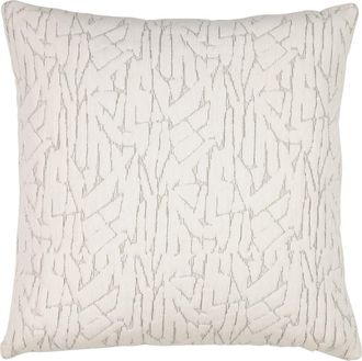 Elaine Smith Synchronize Dimensional Chenille Ivory Indoor & Outdoor Woven Accent Pillow at Nordstrom, Size 20X20