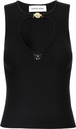 Marine Serre Viscose Tank Womens Tops