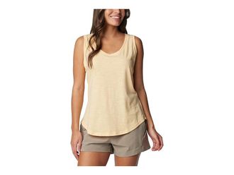Columbia Cades Capetm Tank Top Womens Sleeveless Sunkissed : SM, Cotton/Polyester/Rayon