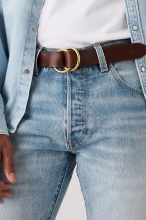 Levi's Cintur&oacute;n Camden Ring - Hombre - 100 - Marr&oacute;n / Hot Chocolate