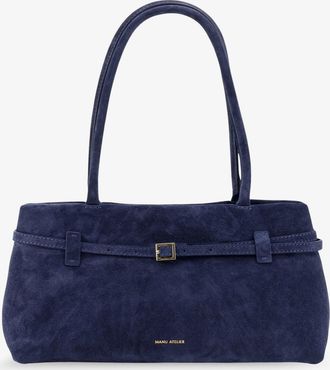 Manu Atelier Borsa a spalla Le Cambon East West in suede - MANU ATELIER - gender_Woman