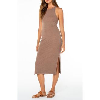 Roxy Emilia Racer Tank Midi Dress in Brownie at Nordstrom, Size Xx-Large