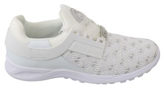 Philipp Plein Vrouwen Wit Polyester Casual Sneakers Schoenen