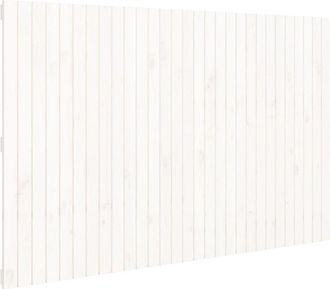 vidaXL Wall Headboard White 185x3x110 cm Solid Wood Pine Vidaxl