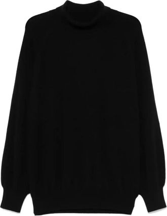 Khaite Zwarte Percy Sweater - Dames - Coltruien - Zwart - L - Truien & Vesten
