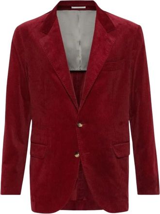 Brunello Cucinelli Jassen, Heren, Rood, M, Blazers