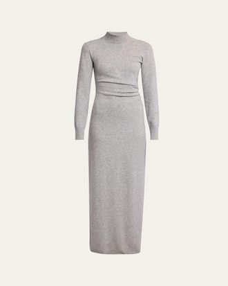 Proenza Schouler Annette Long-Sleeve Cashmere Silk Maxi Dress