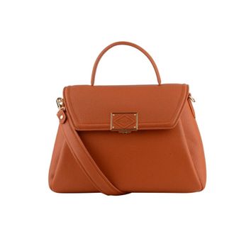 Pourchet Tassen, Dames, Oranje, ONE Size, Leer, Le Petit Port&eacute; Main