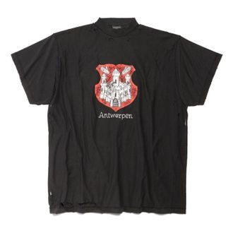 Balenciaga Antwerpen Inside-out T-shirt Oversized Black 787358TQVP71083