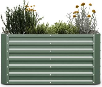 Blumfeldt Blumfeldt High Grow Straight Cama Elevada 120x60x60 Cm Chapa De Acero Ondulado Montaje Sencillo Resistente A La Oxidaci&oacute;n Y Heladas