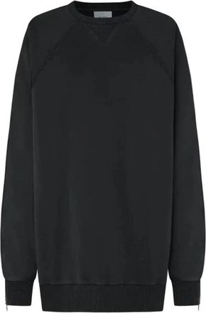 Halfboy Oversized Zip Sweatshirt in Zwart - Dames - Sweatshirts - Zwart - M - Katoen - Hoodies & sweatvesten