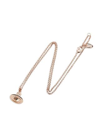 Vivienne Westwood Petite Orb pendant necklace - unisex - Brass - One Size - Pink