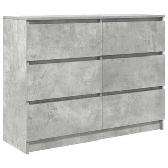 Berkfield Home Sideboard Concrete Grey 100x35x76 cm Engineered Wood | Size: 100 x 35 x 76 cm