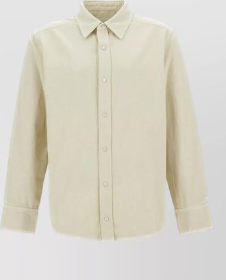 A.P.C. nylon silk shirt long sleeves buttoned cuffs
