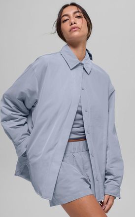 Alo | Socialite Shacket Jacket in Winter Frost Blue, Size: Medium