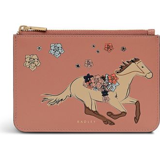Radley London Kentucky Derby Spring 2026 Horse Small Ziptop Coin Purse in Carnation at Nordstrom
