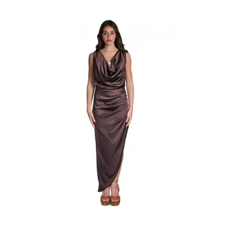 Jijil Party Dresses, female, Brown, Size: L Jpe26Ab235 Long Dress