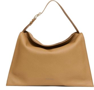 Orciani Trinity L Soft Shoulder Bag - Dames - Schoudertassen - Bruin - ONE Size - Leer - Tassen