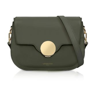 Le Parmentier Tassen, Dames, Groen, ONE Size, Leer, Handbags