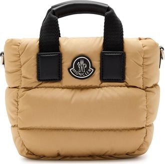 Moncler Caradac Micro Quilted Shell top Handle bag - Beige - One Size