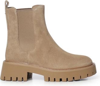 Michael Kors Asher Suede Lug Boot - Dames - Schoenen - Bruin - Maat: 38 EU Su&egrave;de