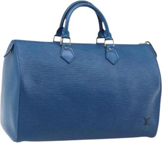 Louis Vuitton Pre-owned Handbags, female, Blue, Size: ONE SIZE Pre-owned Leather Handbag