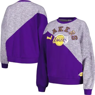 G-III 4Her by Carl Banks Womens G-III 4Her by Carl Banks Purple Los Angeles Lakers Benches Split Pullover Sweatshirt at Nordstrom, Size X-Large