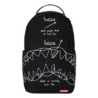 Sprayground Success Scribble Shark Is Imminent (DLxSR) Backpack Black White B5896