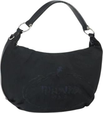 Prada Pre-owned Nylon Schoudertas - Dames - Vintage Schoudertas - Zwart - ONE Size - Nylon - Vintage