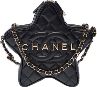 Chanel Black Leather Shoulder Bag (Authentic Pre-Loved)