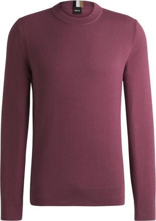 HUGO BOSS Hugo Boss-Pull - Heren - Ronde hals truien - Paars - XL - Truien & Vesten