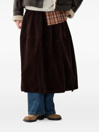 STUDIO TOMBOY corduroy balloon skirt - Brown
