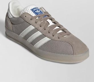 adidas leather mesh low-top sneakers