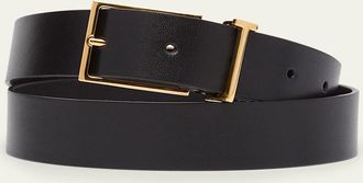 Tom Ford Mens Leather T Loop Belt
