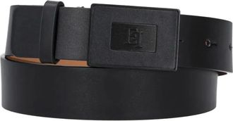 Elisabetta Franchi logo-buckle belt - women - Polyurethane/Polyester - 44 - Black