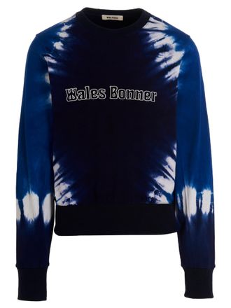 Wales Bonner Mens Logo Embroidery Tie Dye Sweatshirt