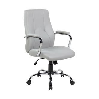 Serena Serena - Silla De Oficina Hobart, Silla Ejecutiva Con Reposabrazos, Silla De Oficina Ergon&oacute;mica, Cm 64x58h101/111, Gris