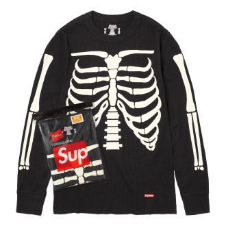 SUPREME x Hanes Bones Thermal Crew (1 Pack) Black FW25A29-BLACK