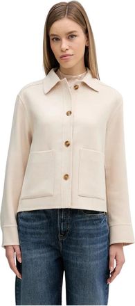 Barbour Ashdon Shirt - Dames - Zomerjassen - Beige - S - Wol - Jassen