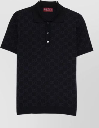 Gucci silk polo shirt