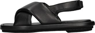 Patrizia Bonfanti Sissi Sandal - Dames - Sandalen - Zwart - 38 EU - Leer - Schoenen