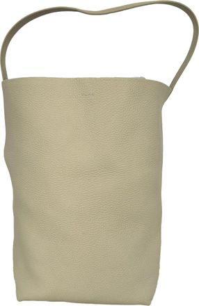 The Row Large N/S Park Tote Bag in Cream Calf Leather