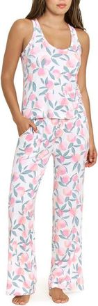 Honeydew Intimates All American Tank Pajamas in Ivory Peach Blooms at Nordstrom, Size X-Small