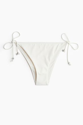 H&M Tie-Tanga Bikinihose - Weiss