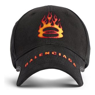 Balenciaga Burning Unity Cap Black Orange 794892410B21076