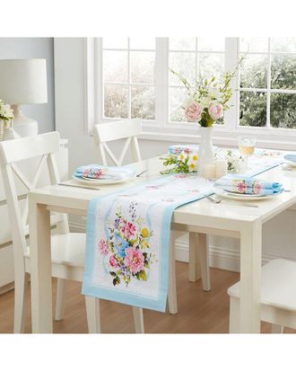 Elrene Rose Cottage Engineered Table Runner