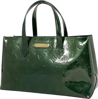 Louis Vuitton Blue Nuit Monogram Vernis Handbag Tote Bag (Pre-Owned)