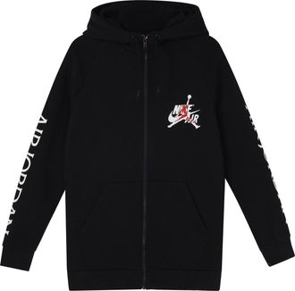 Nike Jordan Air Jordan Jumpman Classics Logo Casual Sports Breathable hoodie Jacket Black DH9507-010