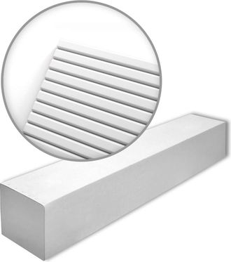 NMC Nmc - Canel&eacute; L-box Arstyl Noel Marquet 1 Caja 6 Piezas 3d Revestimiento Mural Dise&ntilde;o Moderno Blanco 12 M