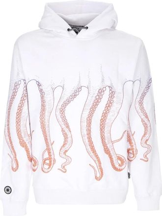 Octopus Gradient Hoodie - Heren - Hoodies - Wit - XL - Katoen - Hoodies & sweatvesten